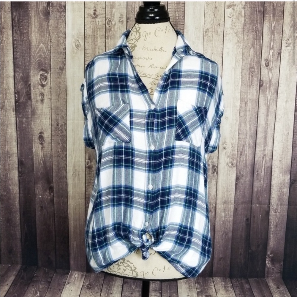 Rails Sleeveless Button Down